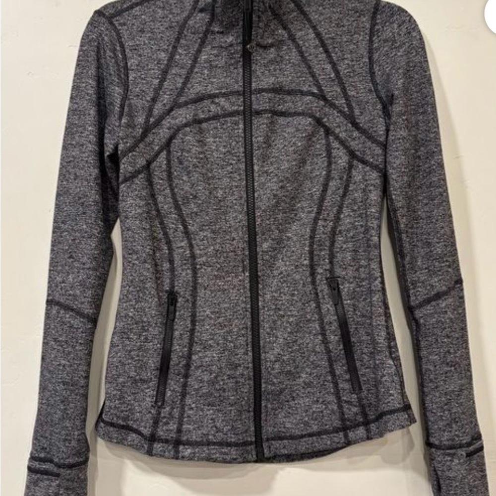 Lululemon dark gray heathered define jacket